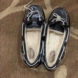 Sparkly Sperrys!  Size 6!
